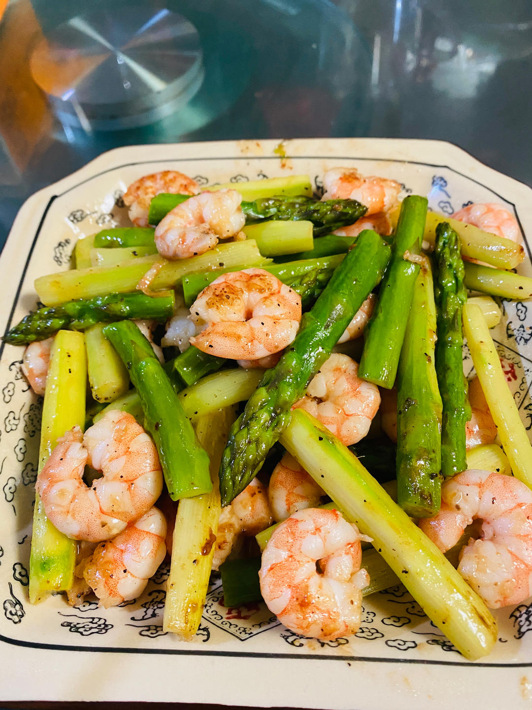 芦笋炒虾仁