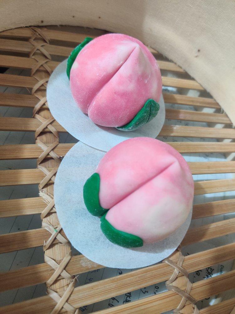 寿桃馒头（水蜜桃馒头）