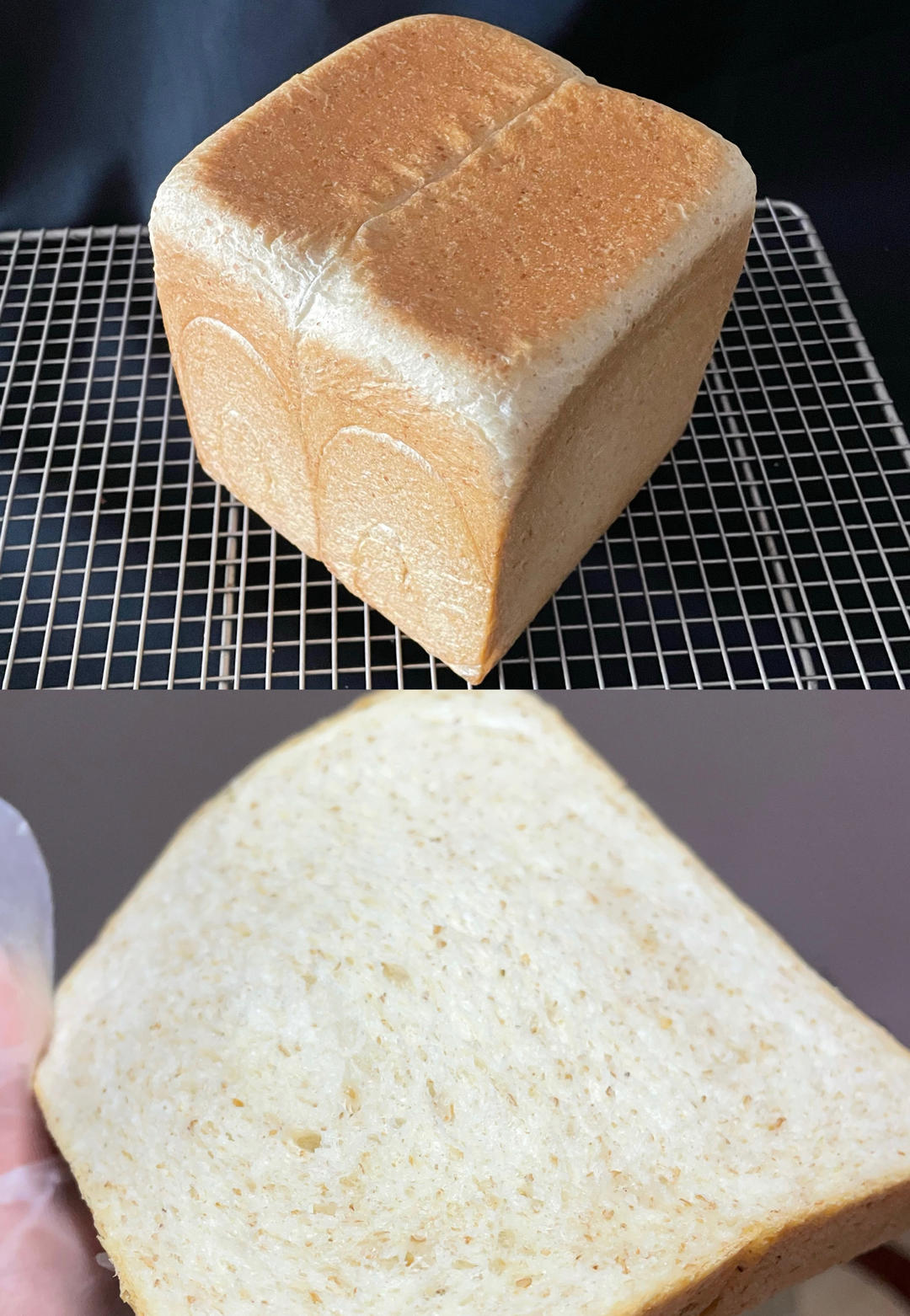 柔软的蜂蜜牛乳全麦吐司