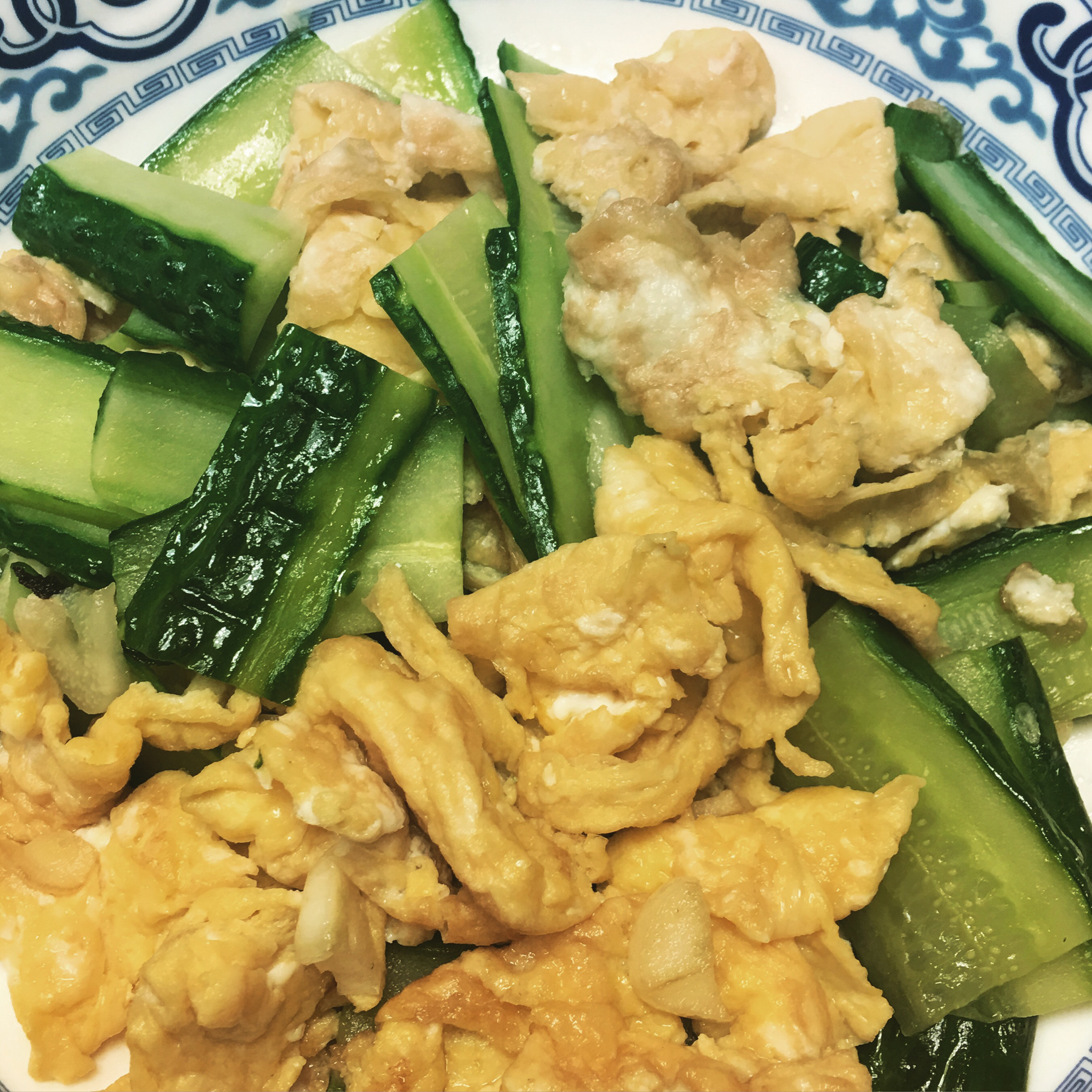 黄瓜炒鸡蛋