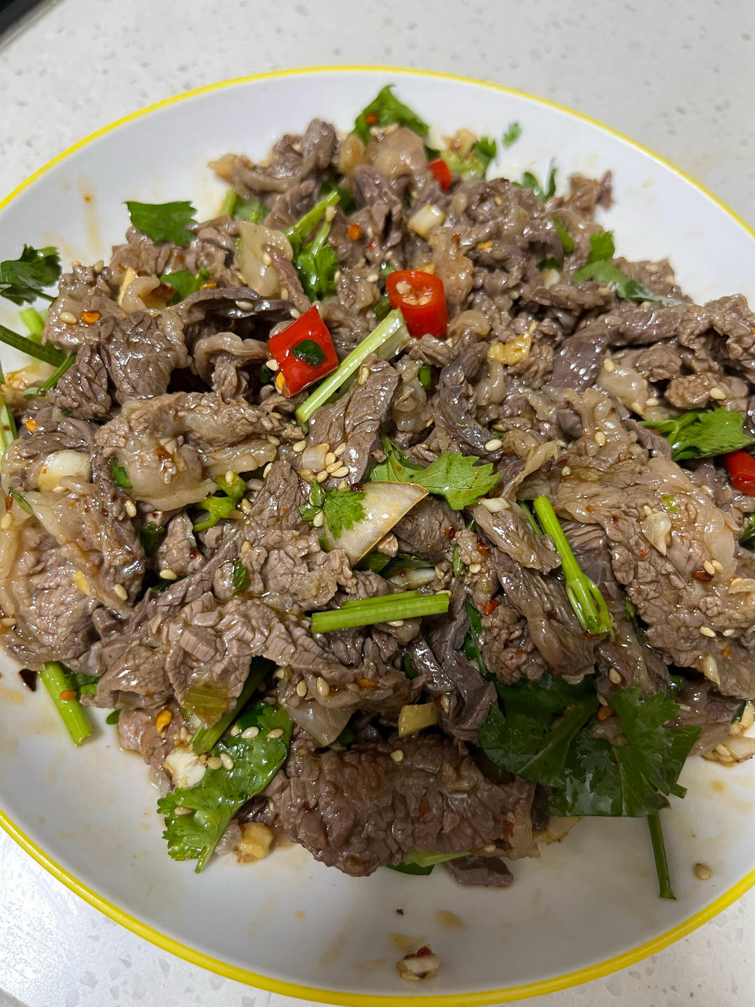 超级快手香菜拌牛肉