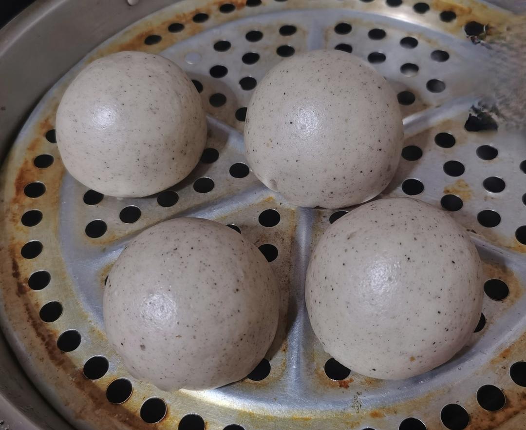 黑芝麻包的做法