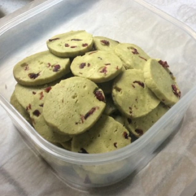 抹茶蔓越莓饼干