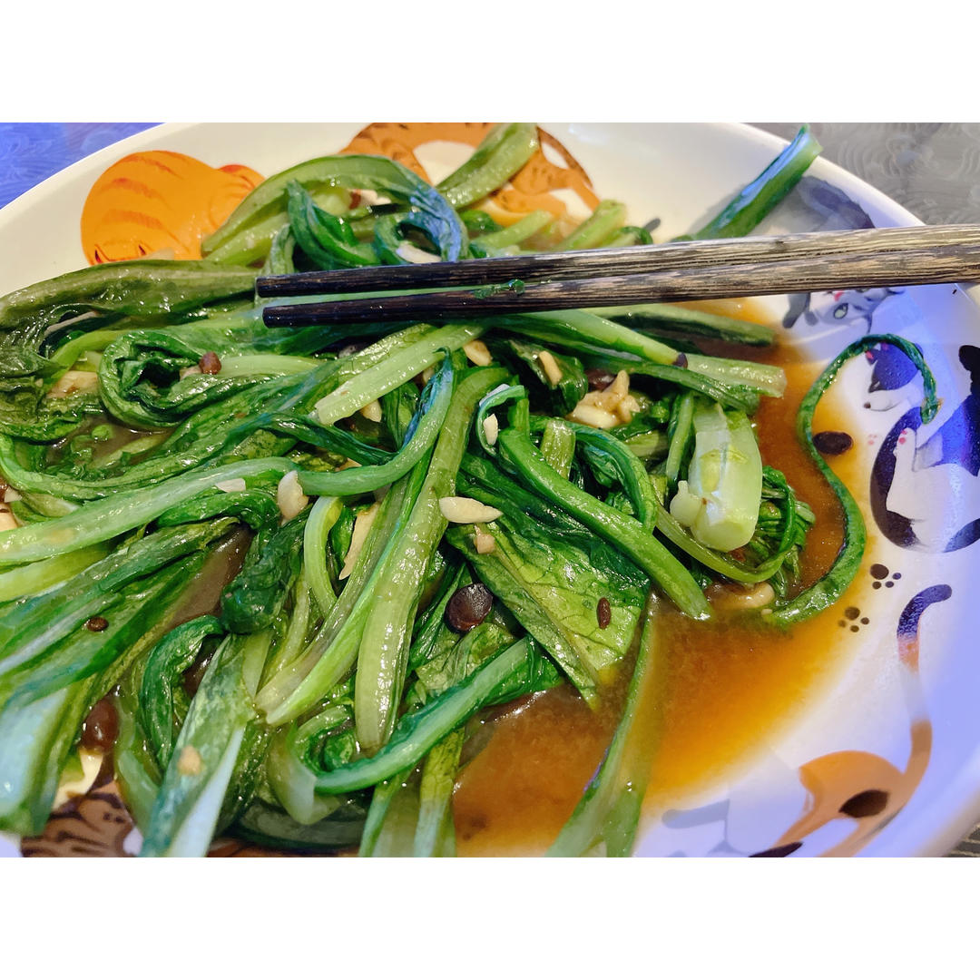 豆豉油麦菜