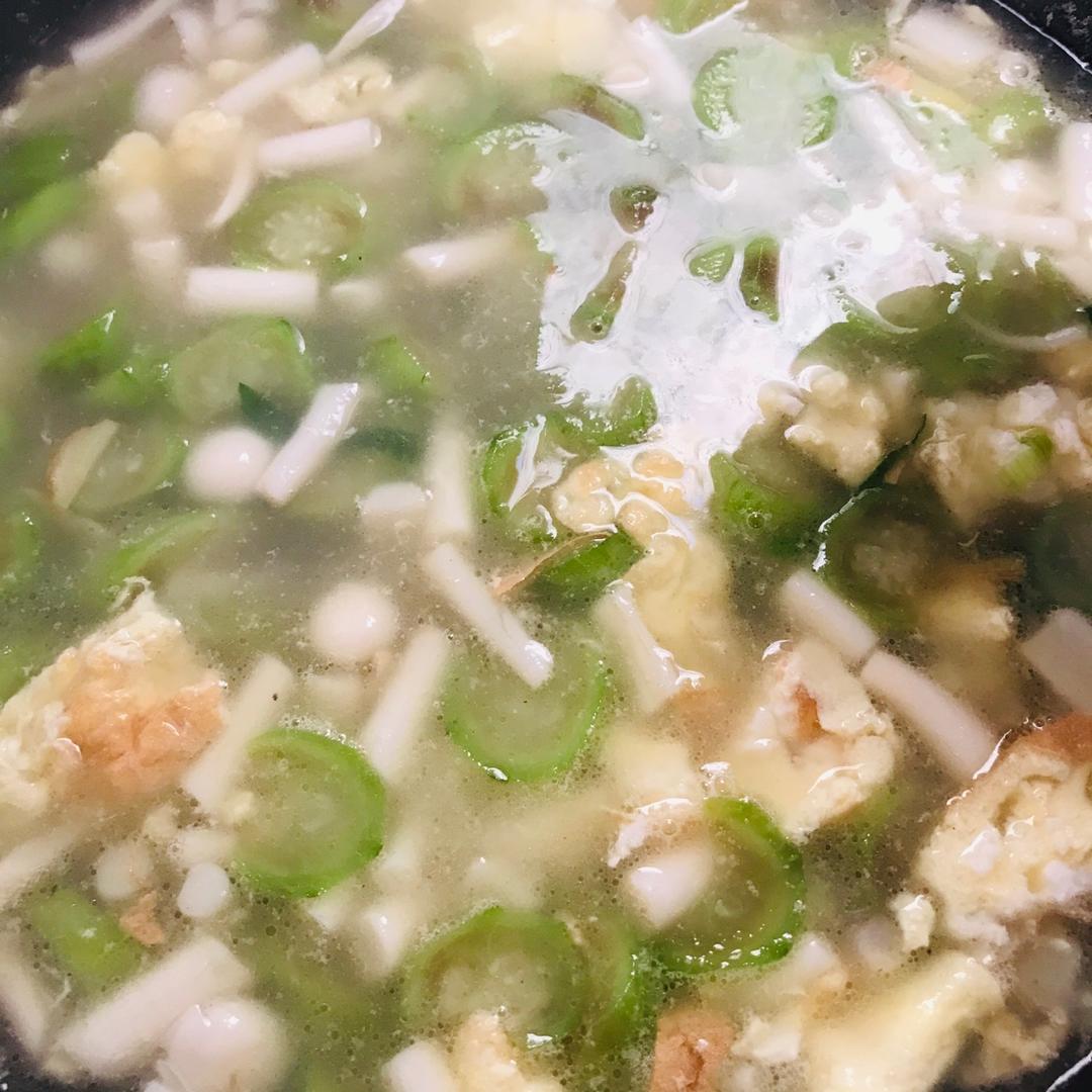 低脂减肥鲜美丝瓜菌菇汤