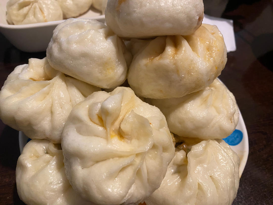 青椒茄子包子（完美包子皮，复刻包子店）