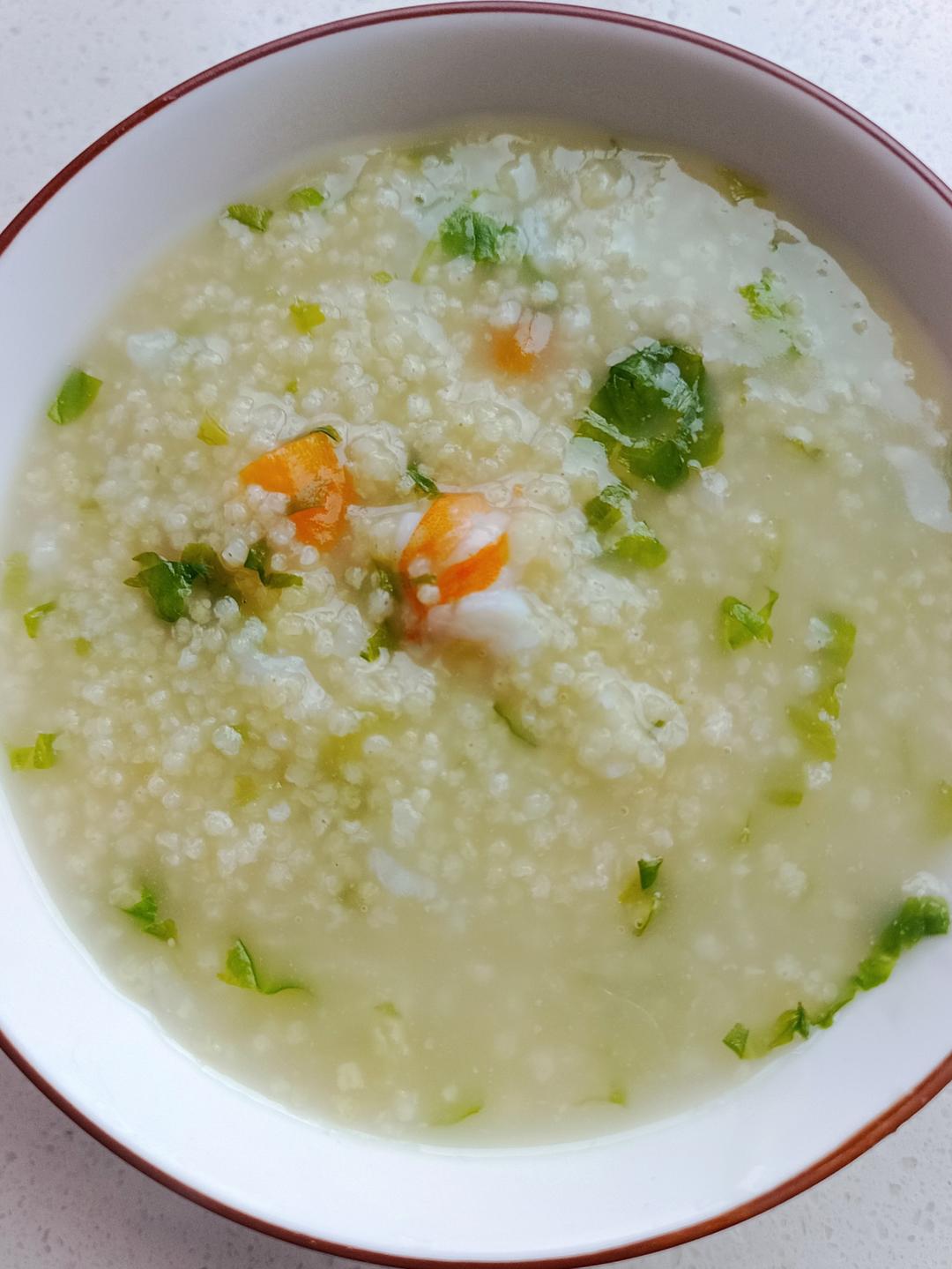 蔬菜虾仁粥