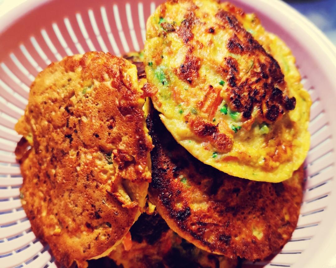 减脂早餐～鸡蛋蔬菜饼