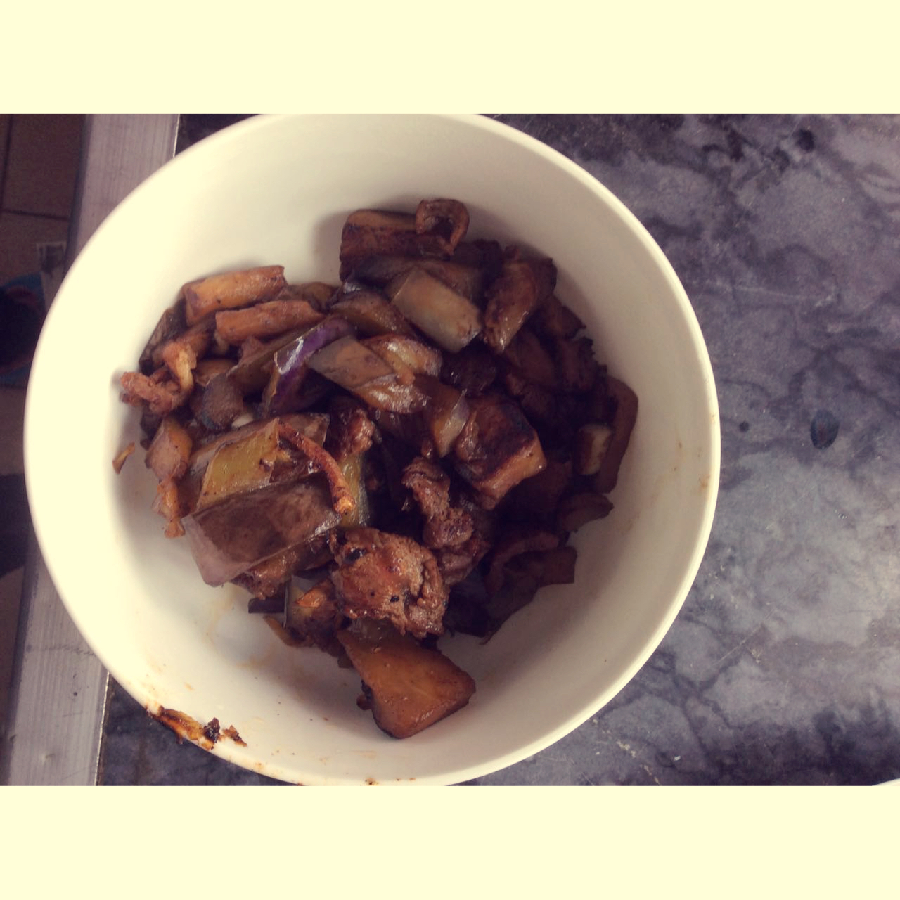 茄子炒肉