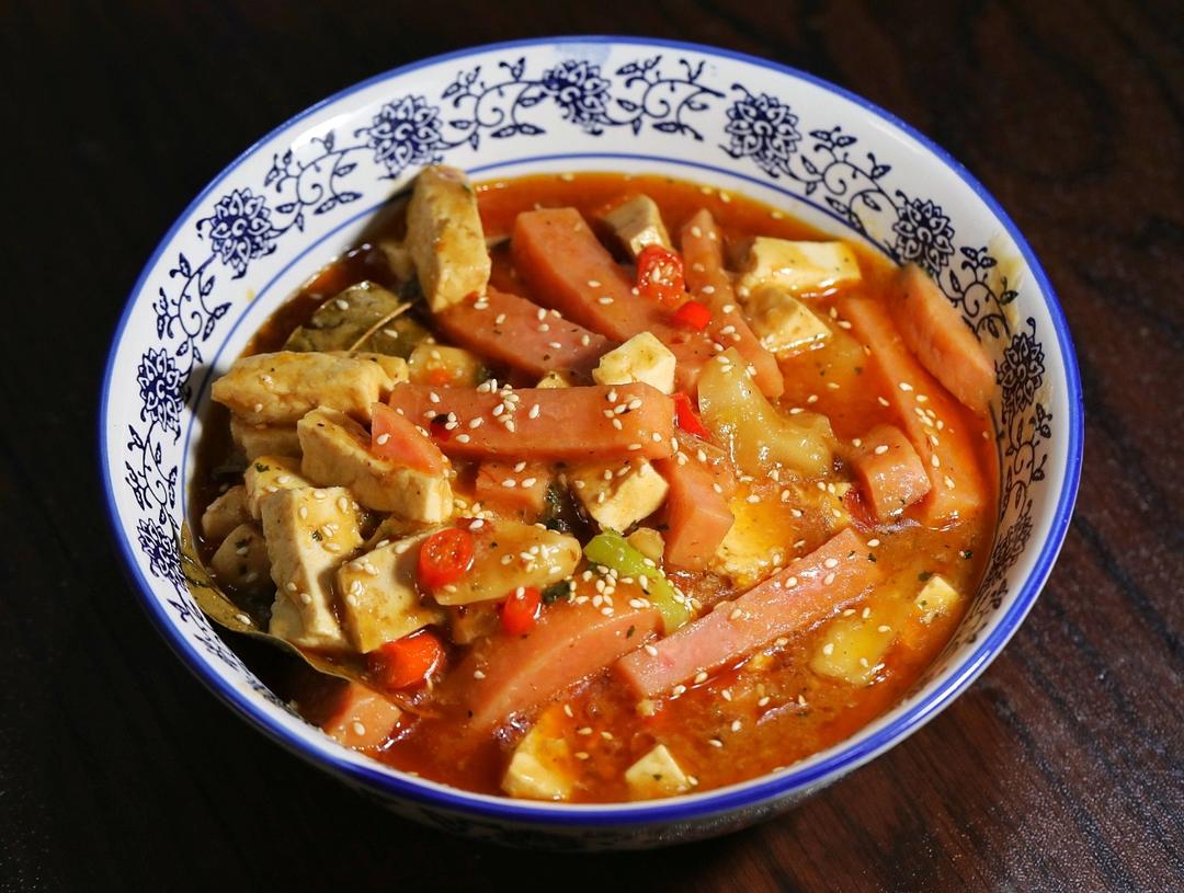 口口肉感的蒜蓉烧柴豆腐