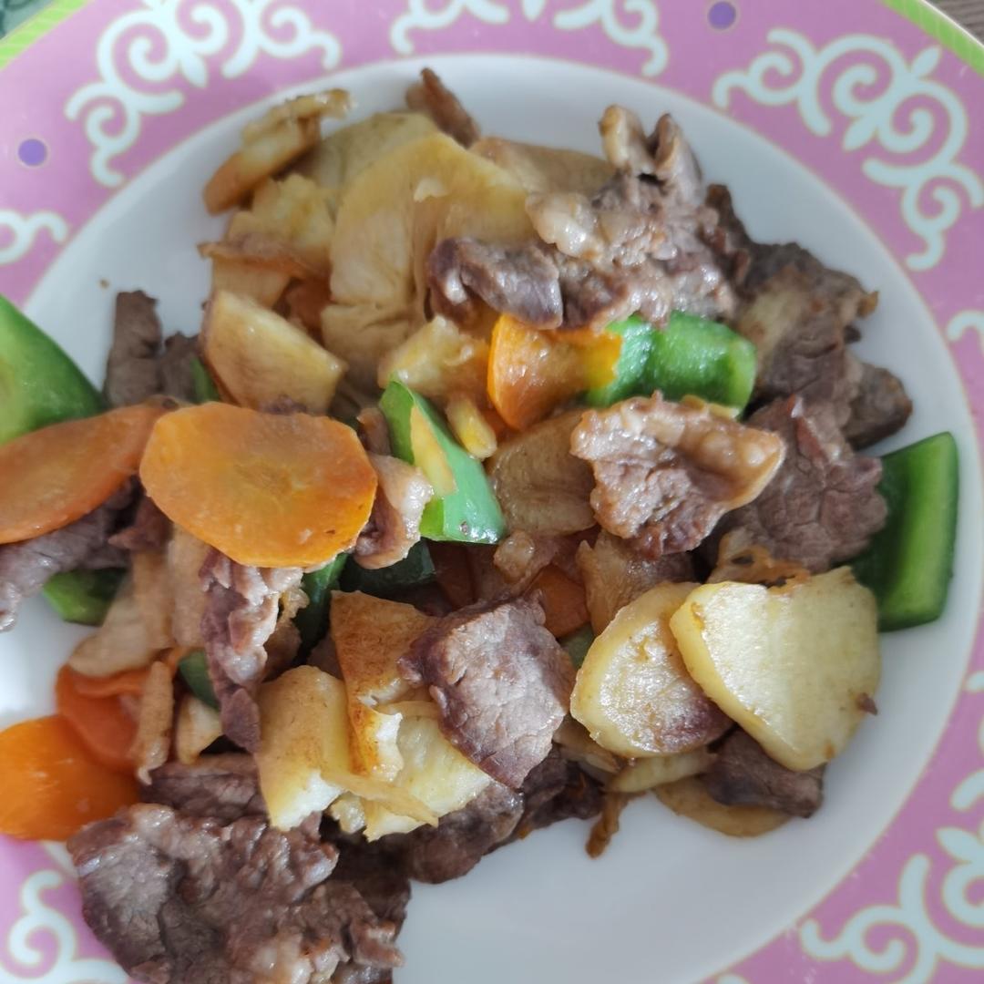 比饭店还好吃的黑椒牛肉土豆片（聚餐首选）