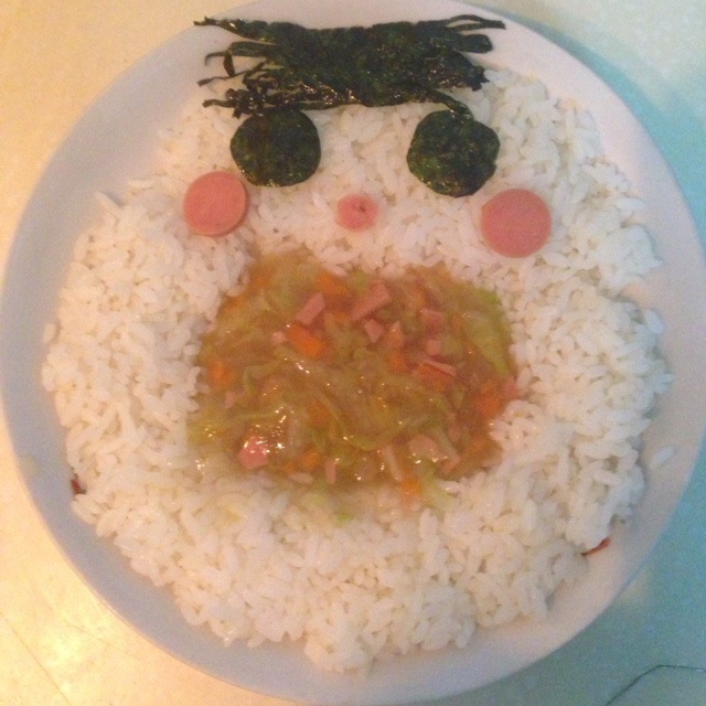 大嘴宝宝咖喱饭