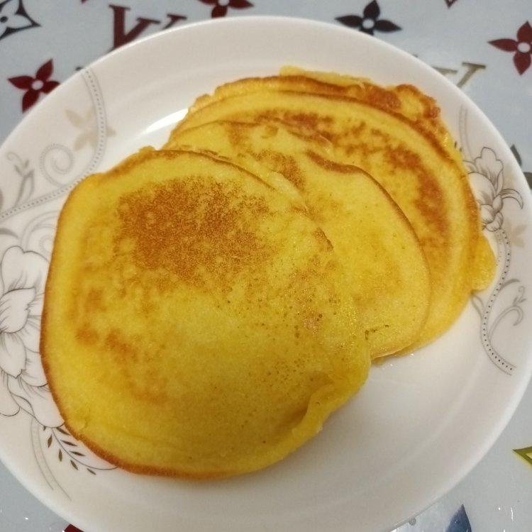 玉米面松饼，早起5分钟搞定，又软又健康