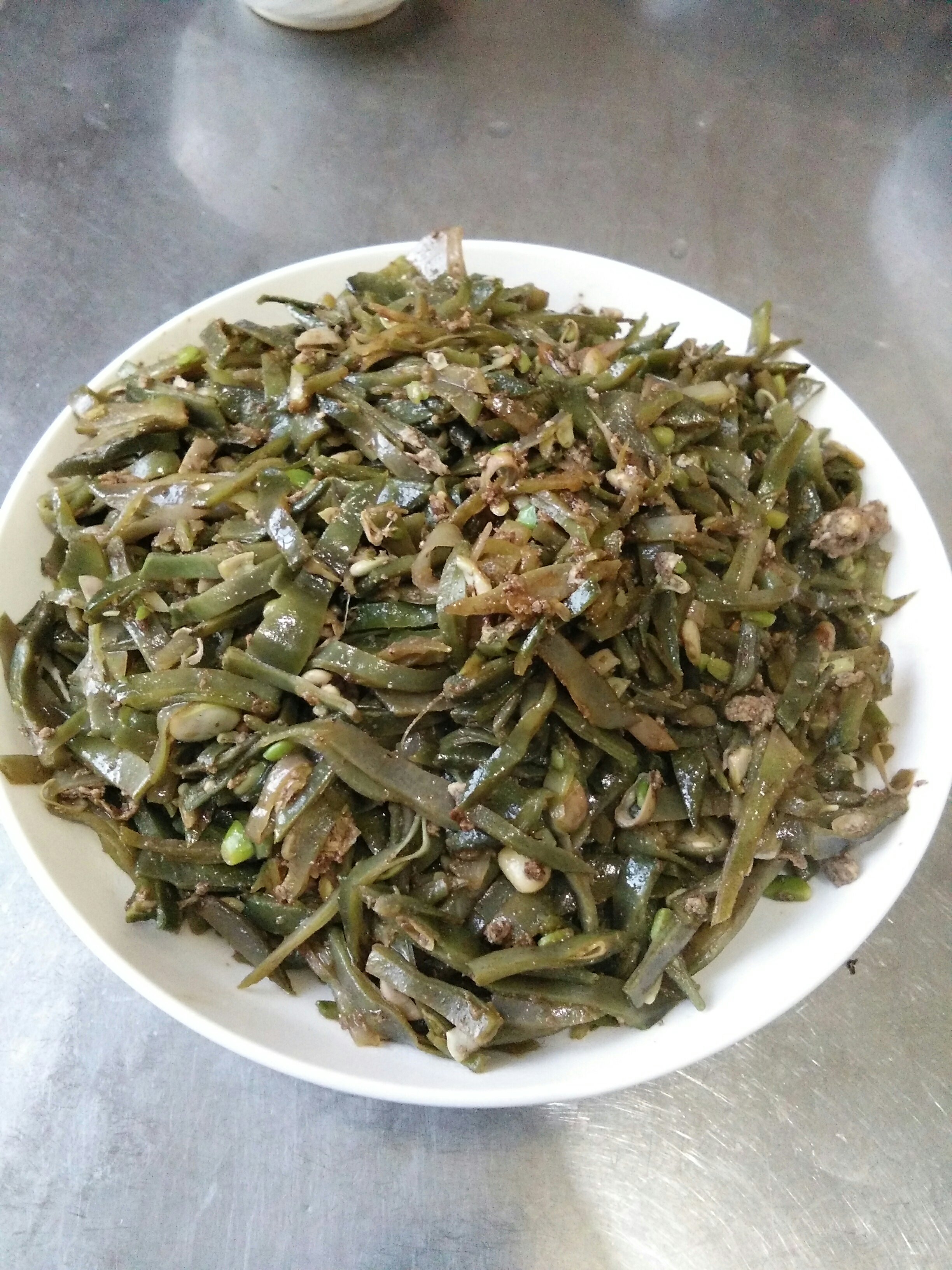 虾酱炒眉豆