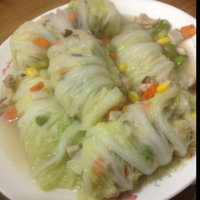 鲜香白菜包(八宝财袋)