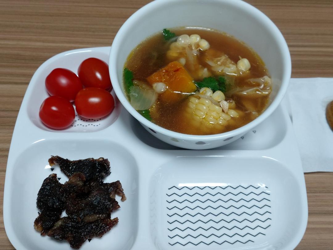 香菇玉米素蔬养生汤 没难度