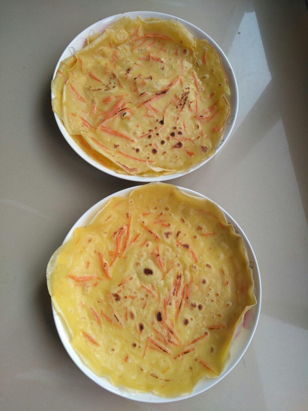 快手鸡蛋饼～～十分钟早餐！