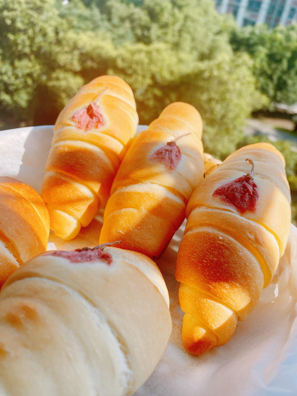 唯美日式樱花盐面包