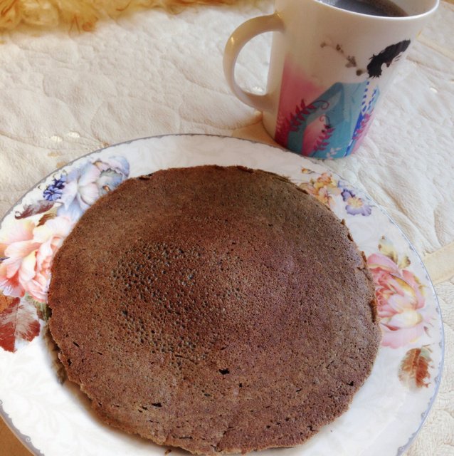 黑豆浆+葱花豆渣饼