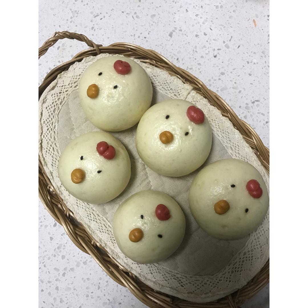一只小天鹅做的小鸡馒头