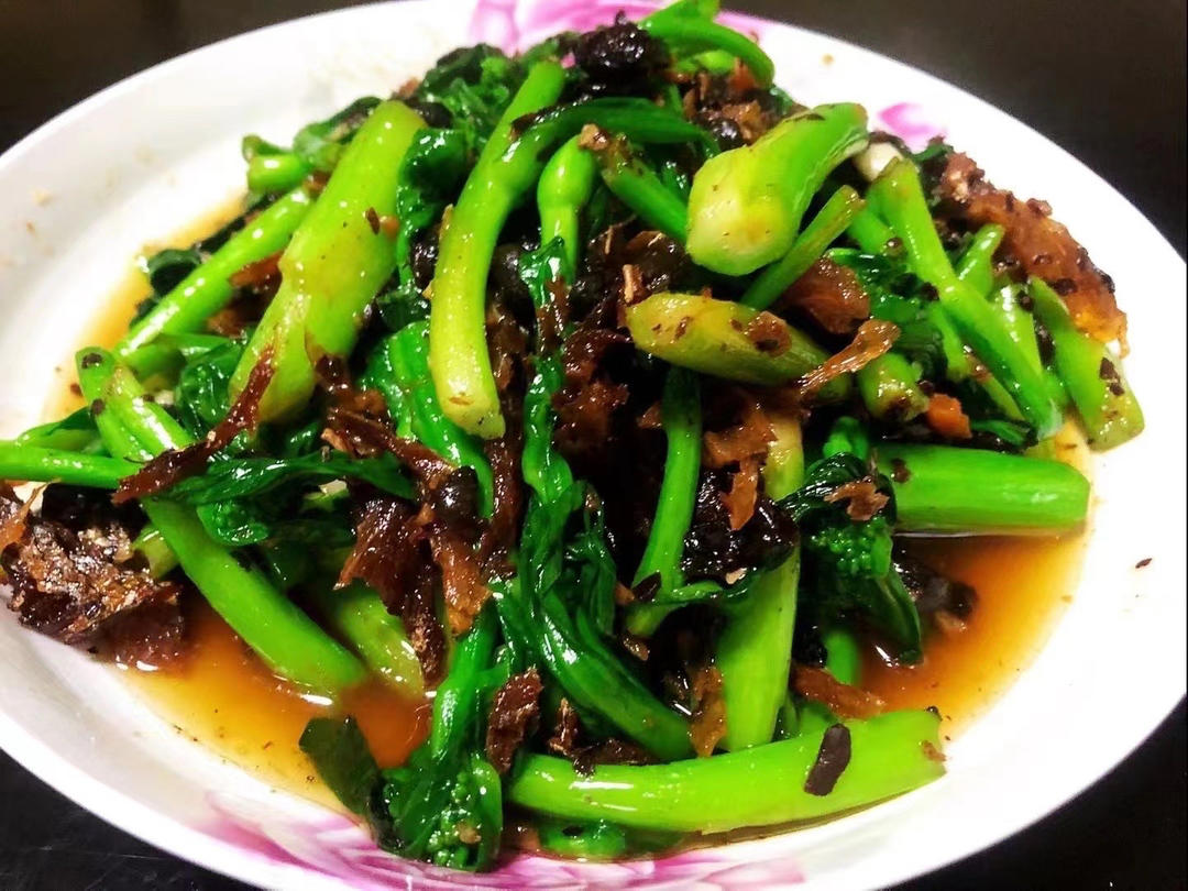 豆豉鲮鱼油麦菜