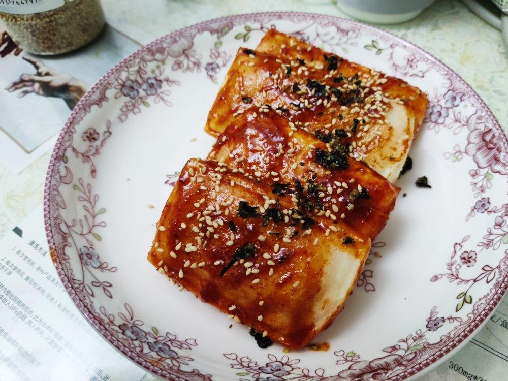 秒杀路边摊外酥里糯脆皮烤年糕