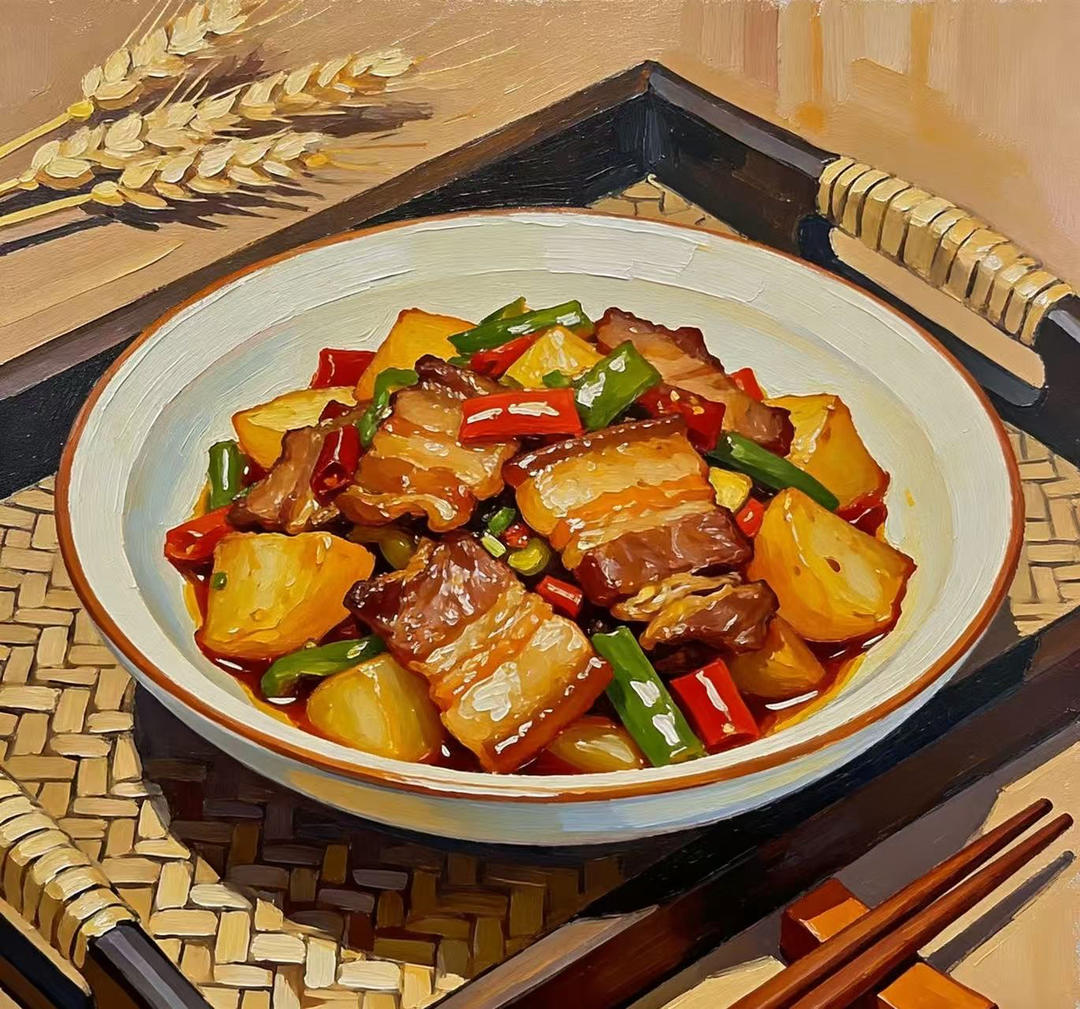 土豆回锅肉