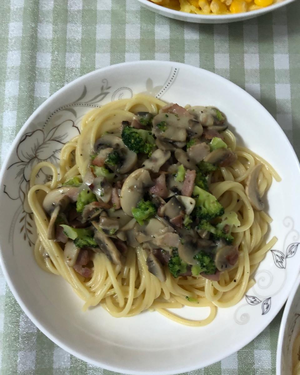芝香口蘑培根意大利面