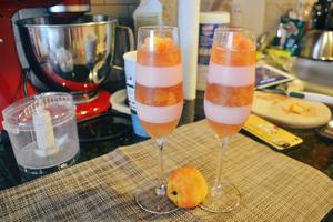 免烤桃子玫瑰奶冻（🍑+🌹）的做法 步骤4