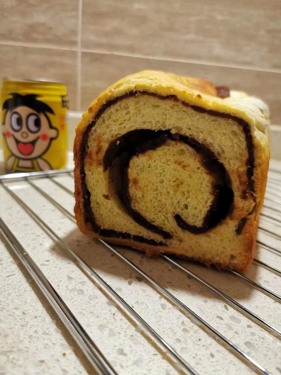 北海道红豆沙漩涡吐司🌀超完美漩涡整形法 无黄油豆沙面包