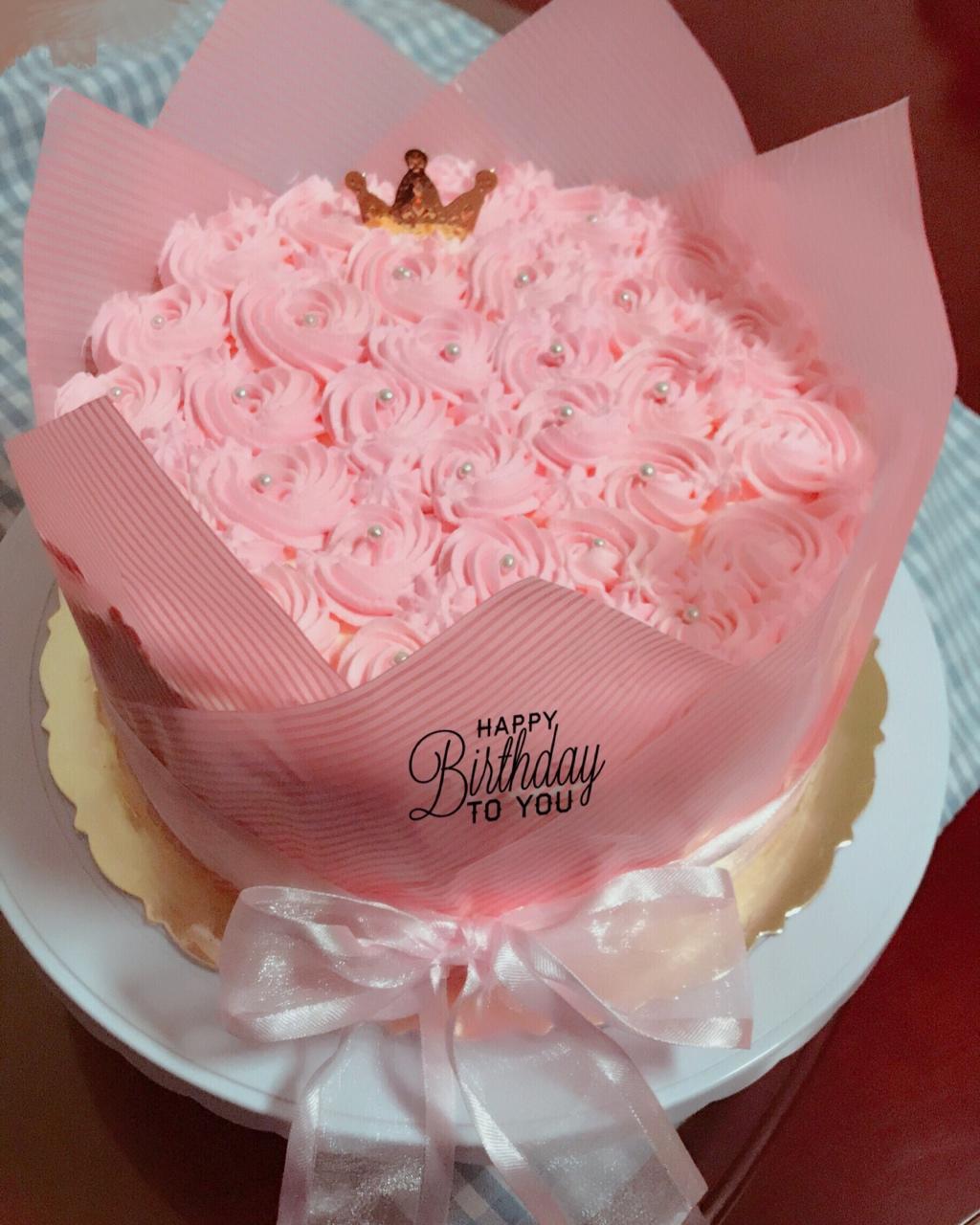 蛋糕裱花—简单花束蛋糕