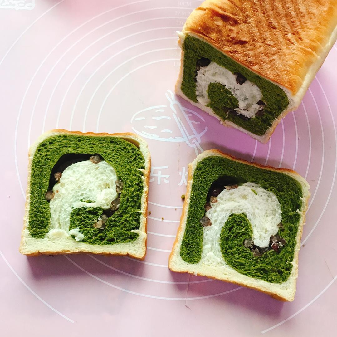 抹茶蜜豆吐司