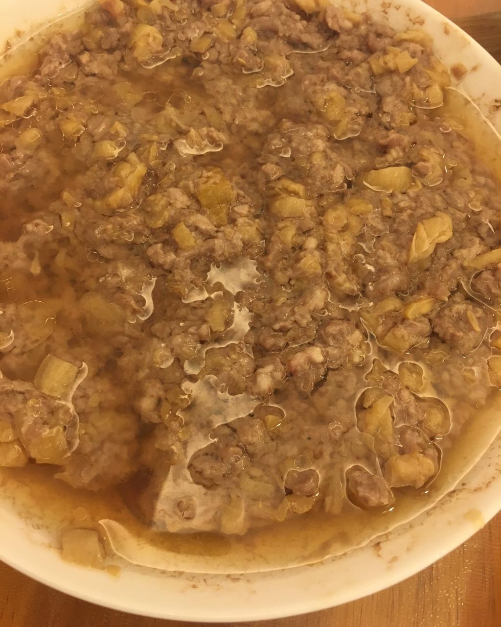 ss做的咸瓜蒸肉饼