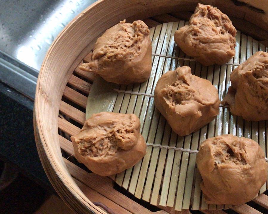 妥妥的红糖开花馒头（酵母版）