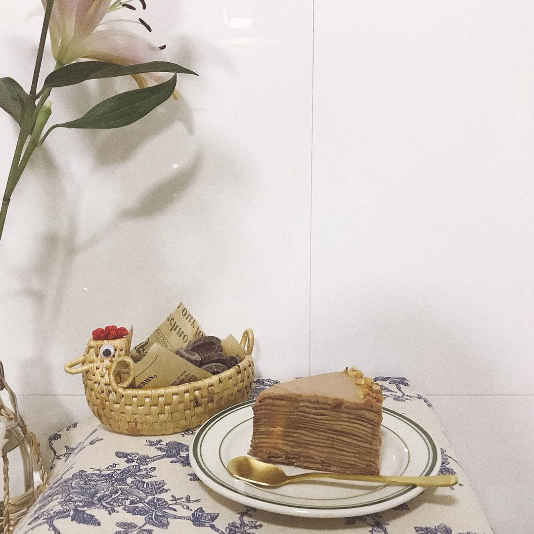 超浓郁香缇巧克力千层蛋糕（原创）