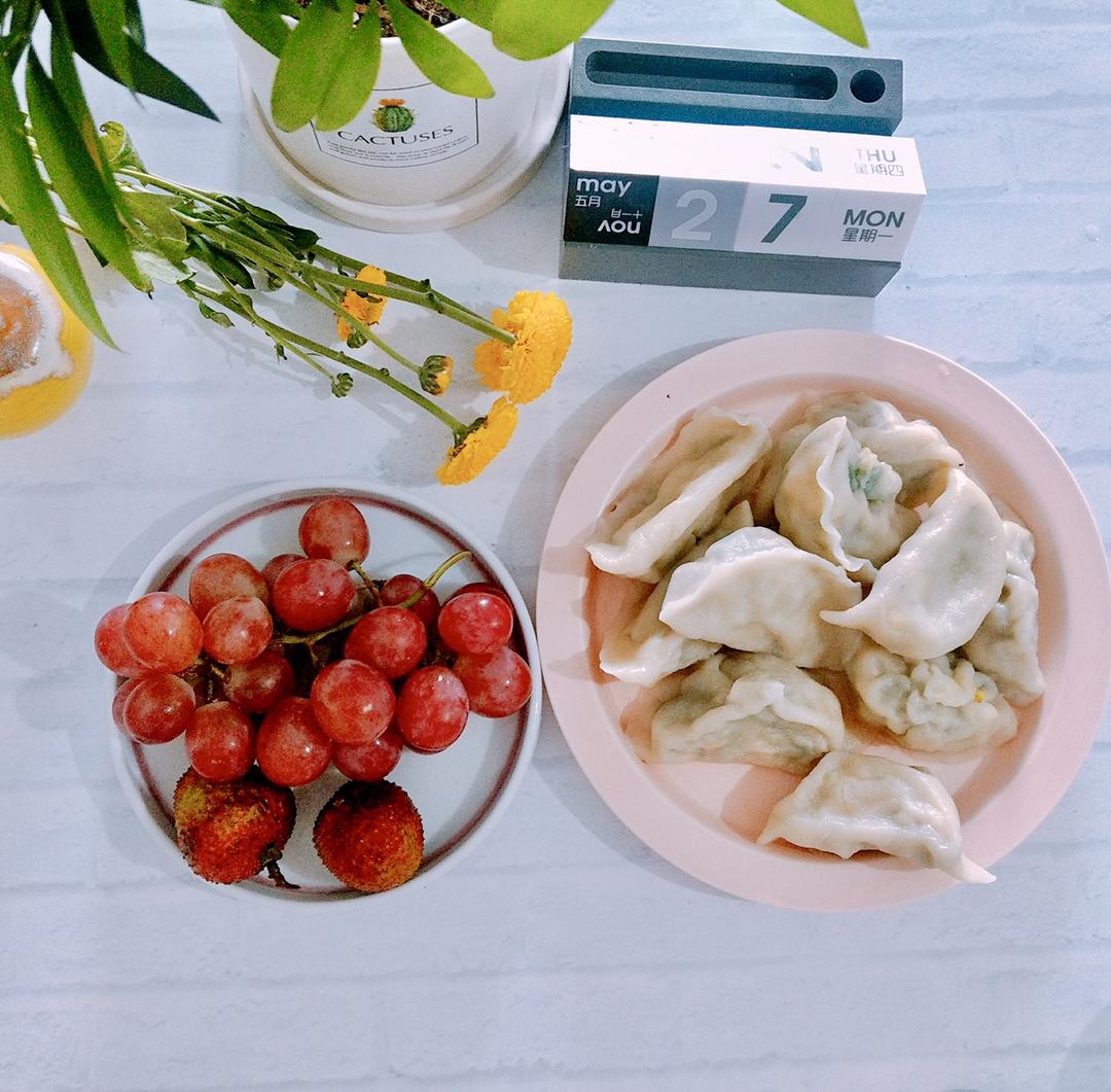 韭菜鸡蛋虾仁水饺🥟