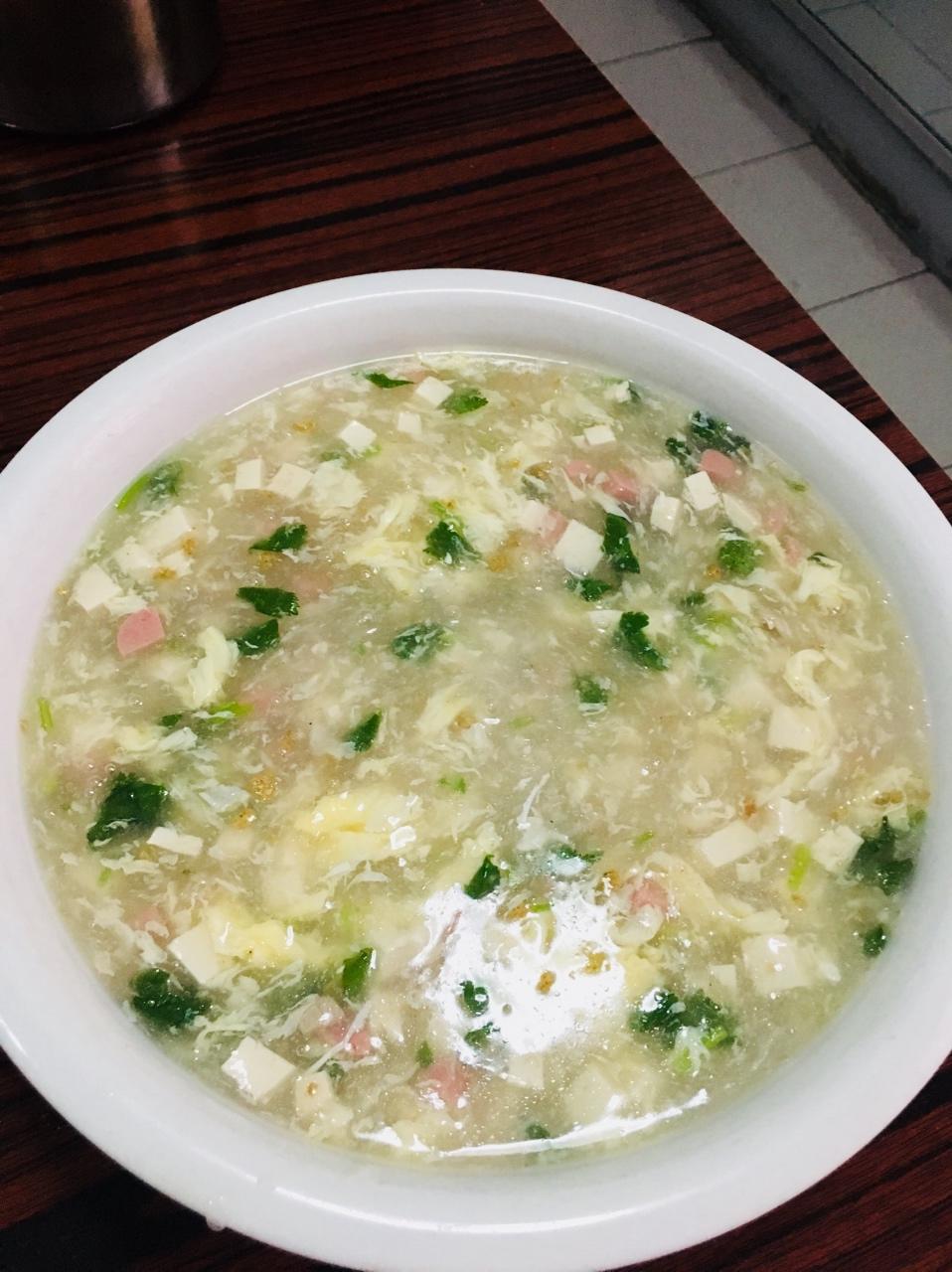 蓝色天空150做的豆腐羹