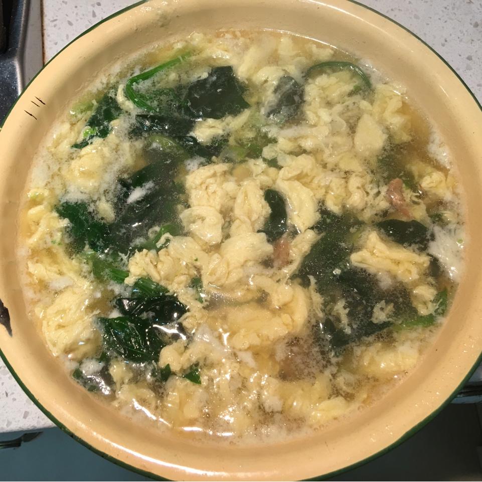 菠菜鸡蛋汤