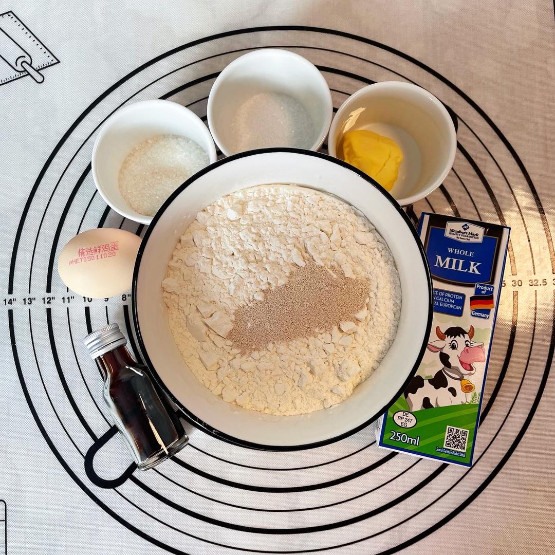 纯奶手撕吐司的做法 步骤1