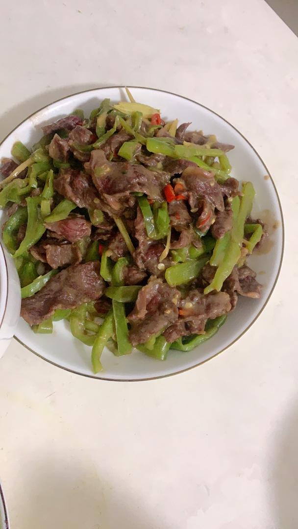 gavin刘永飞做的孜然牛肉炒青椒