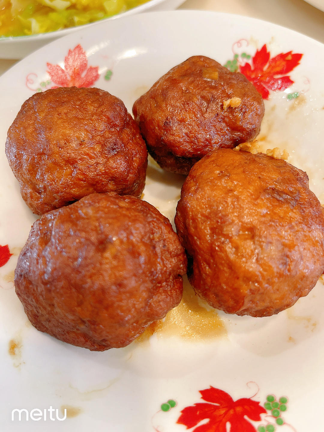 简单的红烧狮子头～拌饭太香了