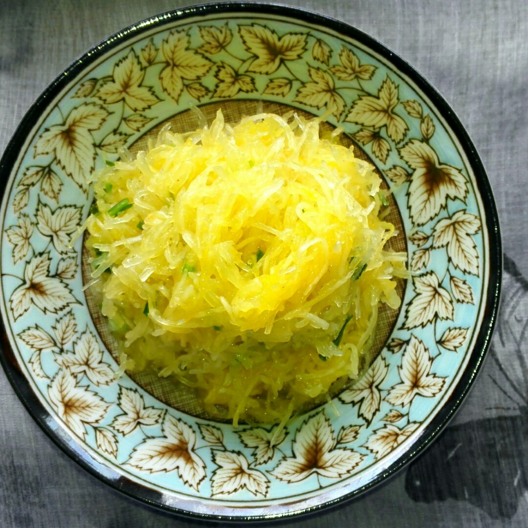 万万8001做的葱油金瓜丝