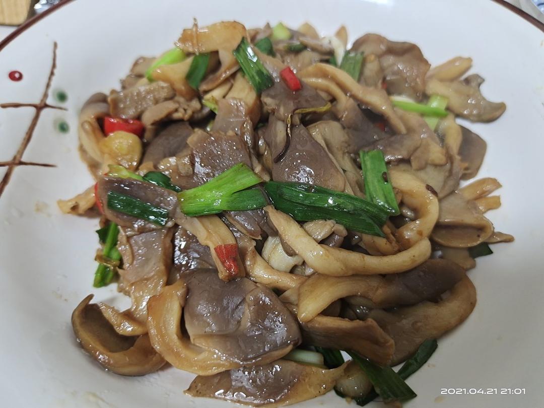 素炒平菇