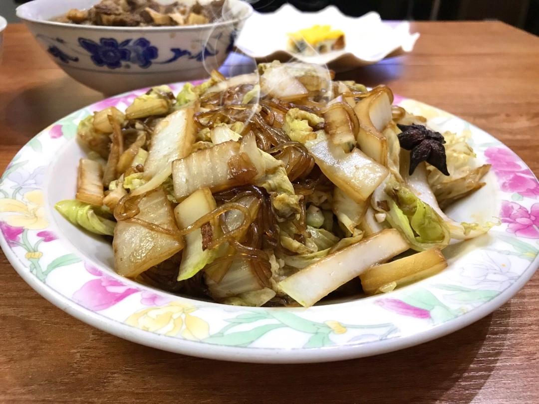 大白菜炒粉丝