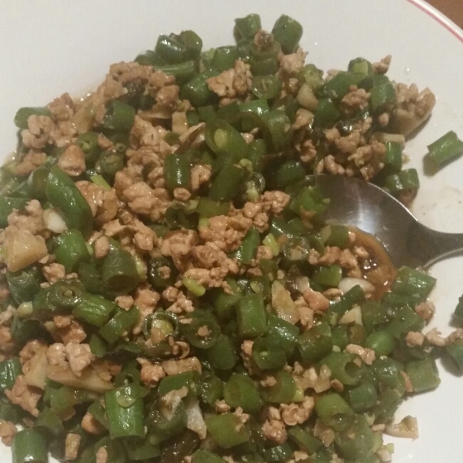下饭菜－豇豆炒肉糜