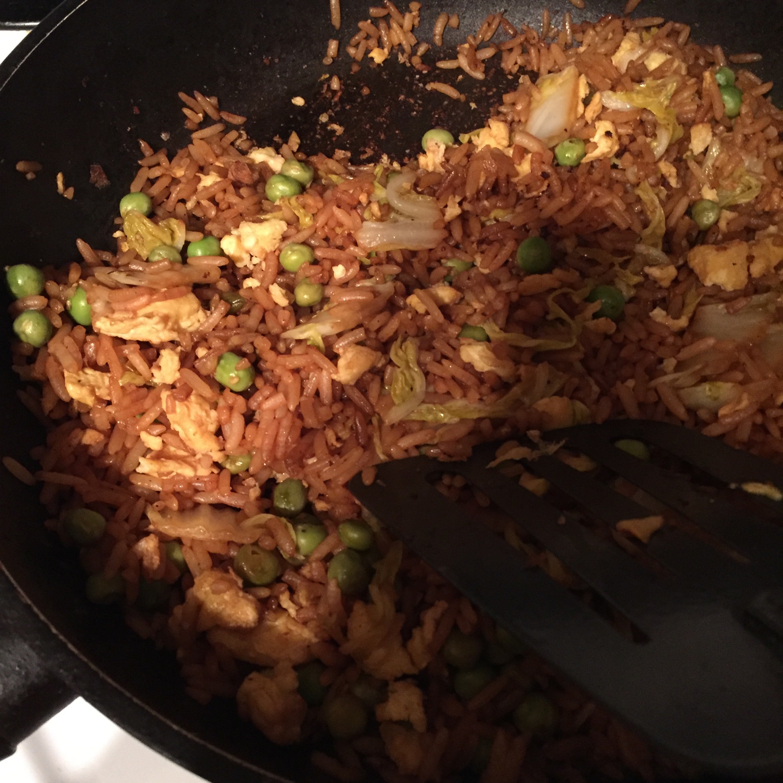 小时候的酱油炒饭