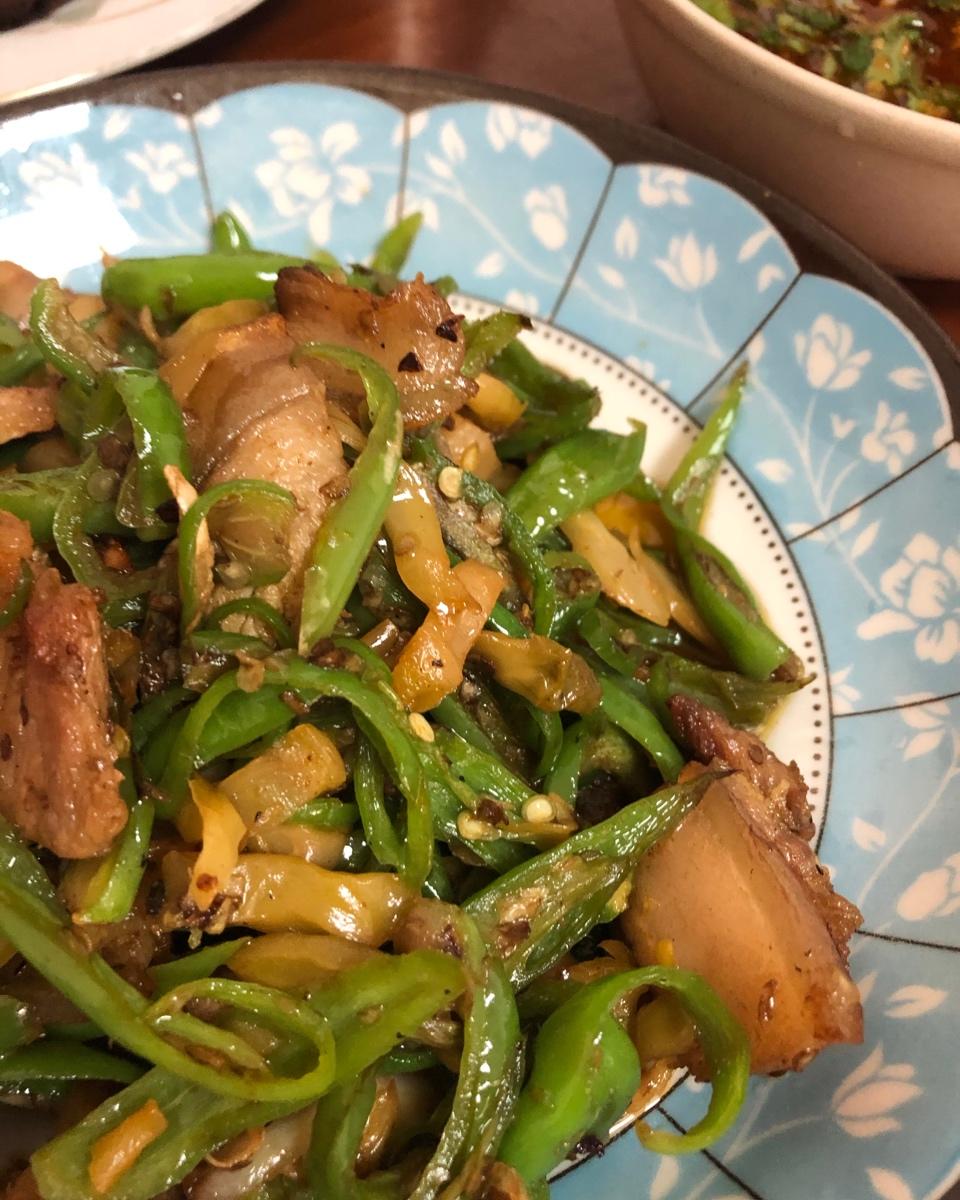 青椒榨菜炒肉丝