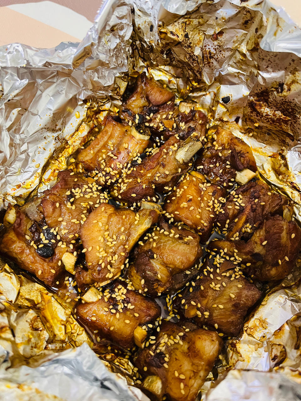 锡纸烤排骨
