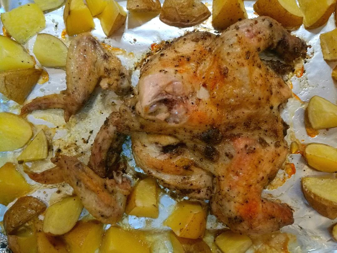 烤盐焗鸡（超简单！）