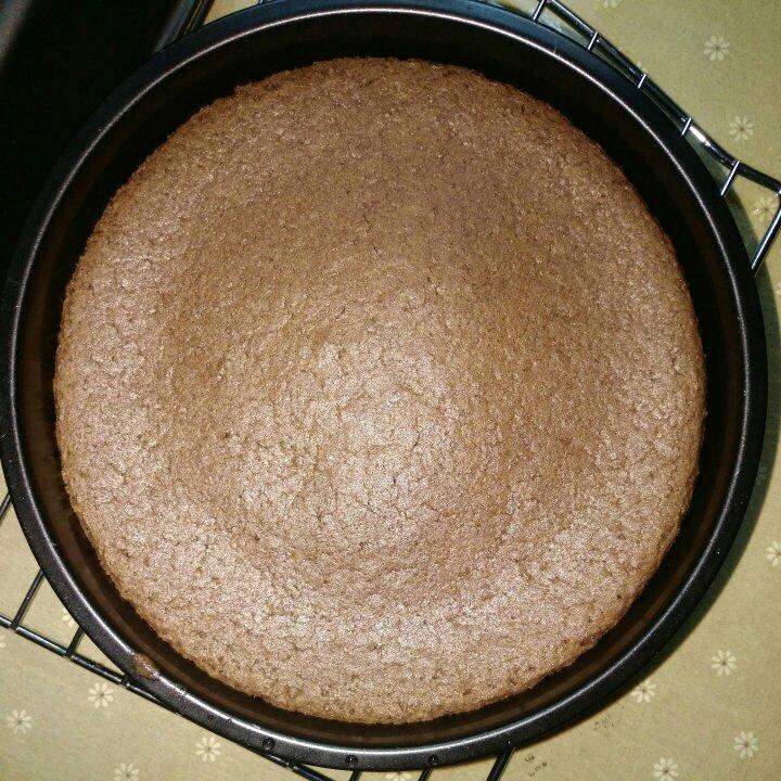 8寸巧克力戚风蛋糕